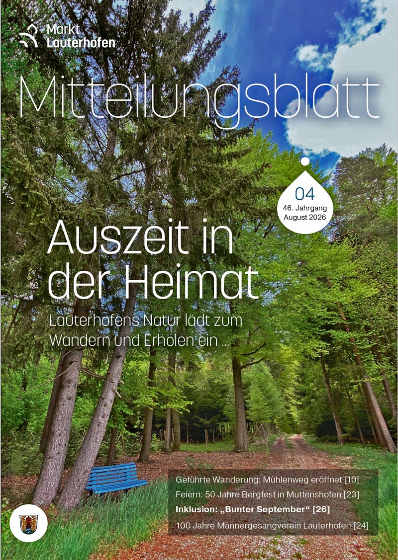 Mitteilungsblatt August / September 2026